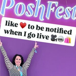🪩POSH LIVE Like to be notified when I go live